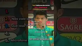 Rankeando Melhores Momentos do CR7 x Repórteres #shorts #futebol #ranking #top5 #meme