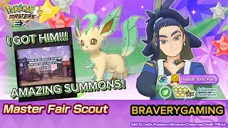 ADAMAN/LEAFEON MASTER FAIR SCOUT SUMMONS! Pok&eacute;mon Masters EX | BRAVERYGAMING