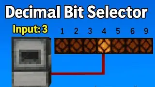 Decimal Bit Selector &ndash; Redstone Logic Without Binary
