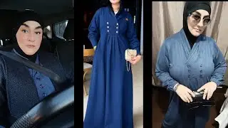 خياطةفستان محجبات كروزيه اخر موضة2026 بدون باطرون مقاس 38 حتى 40