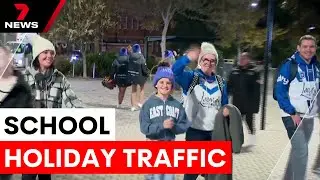 Planning school holiday trips to avoid traffic jams | 7NEWS