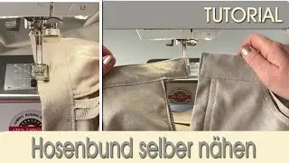 So kannst Du einen geteilten Hosenbund n&auml;hen
