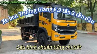 Chi tiết xe ben Trường Giang 6,9 tấn 2 cầu dầu | Mẫu xe chuẩn đi rừng | Ưu và nhược điểm