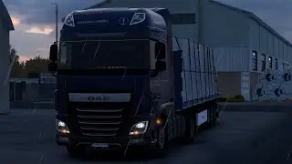 Transporting Concrete in the Baltic States - DAF XF 106 - ETS2 - Realistic POV ASMR Driving