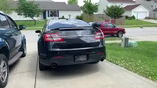 2013 Taurus SHO Straight Pipe LOUD! Both Cat Delete and Resonators