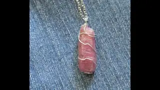 Natural Ruby Gemstone Raw Crystal Pendant Necklace