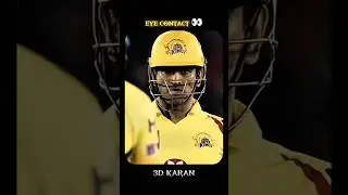 Eye contact with MS Dhoni 💀