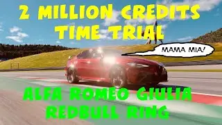GT7 - 2 MILLION Credits Time Trial - Alfa Romeo Giulia - RedBull Ring - First Impressions!