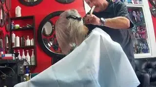 Sexy girl short haircut and shave✂️💈