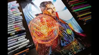 DRAWING DOCTOR STRANGE 2 (Benedict Cumberbatch) Timelapse | Jaycarts