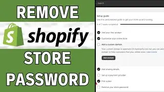 Как отключить защищенную паролем страницу Shopify (2025)