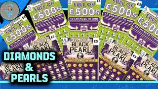 £60 WORTH OF DIAMONDS AND PEARLS , BLACK PEARL SCRATCH CARD & FULL OF £500s #scratch #scratchcards