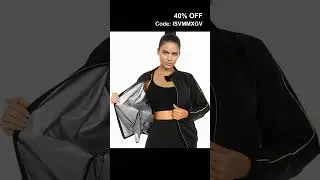 LAZAWG Sauna Suit Womens Long Sleeve Lightweight Zipper Workout Women Sweat Suits for Gym Running&hellip;