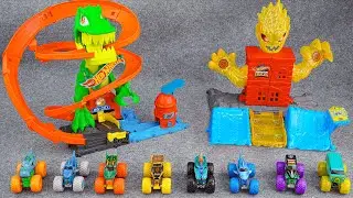 Hot Wheels Collection Unboxing Review ASMR | Hot Wheels City T-Rex Blaze Battle Play Set