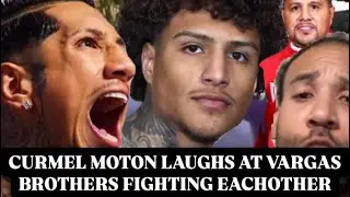 CURMEL MOTON LAUGHS AT VARGAS BROTHERS F!!GHTING EACHOTHER #boxing #sports #fernandovargas #boxer 