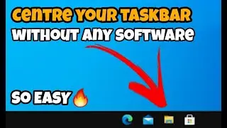 How to Center Taskbar Icons in Windows 10/8.1/8/7 without any Software