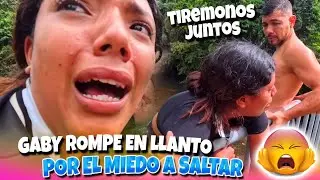 GABY le dio un ATAQUE DE PÁNICO 😨| rompe en llanto por miedo a tirarse del puente hacia el agua