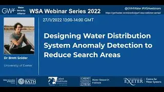 WSA Seminar Series:  Designing Water Distribution System Anomaly Detection to Reduce Search Areas