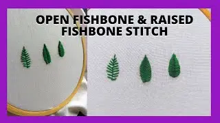 Open Fishbone & Raised Fishbone Stitch | malayalam