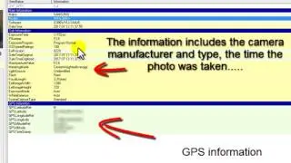 Digital Forensics: Extracting EXIF Data from Graphics Files using ExifReader (See Description).