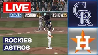 🔴LIVE 🔴Houston Astros vs Colorado Rockies/ August 25/ Mlb Envivo/MLB THE SHOW 25
