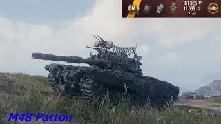 M48A5 Patton - Ace Tanker - 1st battle on new Overlord map - World of Tanks