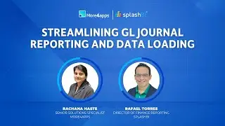 Data to Decisions: Faster Oracle GL Journal Processes (SplashBI + More4apps)