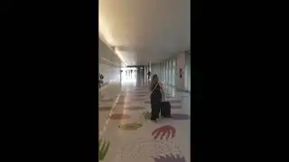 My elevating and beautiful walk through the Delta Terminal in Sky Harbor Airport (Phoenix)