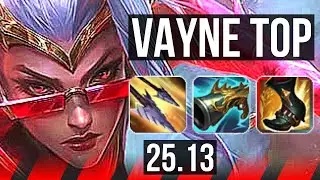 VAYNE vs AMBESSA (TOP) | 6 solo kills, Dominating | NA Master | 25.13