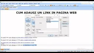 CUM ADAUGI UN LINK PE TEXT CARE SA DESCHIDA UN NOU TAB