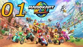 Mario Kart World [001] Mario l&auml;sst die Reifen qualmen!
