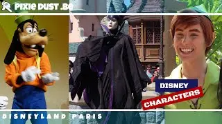 🌟Mr. Smee, Peter Pan, Gaston, Belle, Pluto, Goofy & Maleficent at Disneyland Paris 2018