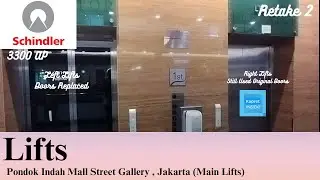 [R2] 2 Schindler 3300 AP Traction Elevators - Pondok Indah Mall Street Gallery , Jakarta [Main Lift]