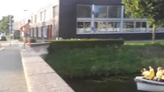 Man springt singel in @ breda