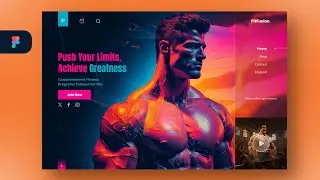 Figma Gym Website UI Design: Interactive Website UX Tutorial