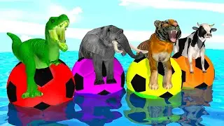 Cow Elephant Dinosaur Tiger Sky Jump Guess the Mystery Drink Challenge Max Level