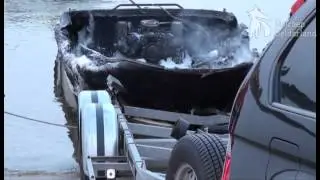 Speedboot in brand bij Lathum