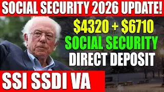 🚨📣 BREAKING NEWS: Social Security $4320 + $6710 Payments Raise?! Direct Deposits For SSI,VA,SSDI!💰