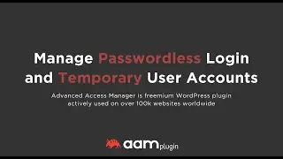 Manage WordPress Passwordless Login and Temporary User Accounts   HD 1080p