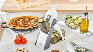 Best Kitchen gadgets DASH Safe Slice Mandoline for Vegetables, Meal Prep & More with Thickness