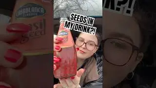 Trying seeds drink ASMR #drink #asmr #nailtapping