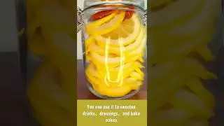 🍋What To Do with Leftover Lemon| Lemon Syrup.#shorts