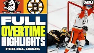 Anaheim Ducks at Boston Bruins | FULL Shootout Highlights - February 22, 2025