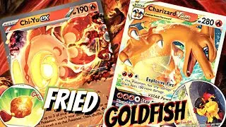 Chi-Yu ex Deck. 🐟🥠 Fortune Blaze! W/ Charizard VSTAR, Armarouge & Magma Basin. PTCGL Paldea Evolved