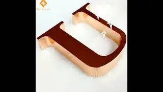 Pink rose gold plane letters