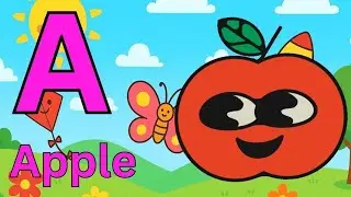 abcd|ABCDE |a for apple | ABCD song for children | abc song | phonics song | Divu learning kids