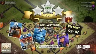 Live Th9 War Attack By Lavaloons Strategy For war and Trophy with replays  (Lava-loons)