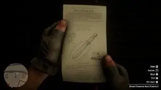 Red Dead Redemption 2 Poison Throwing Knife Recipe Location