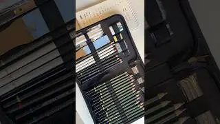 Unboxing Oytra sketching set 🖊️🖌️ #unboxing #sketching #sketchingpencils #sketchingtools #charcoal
