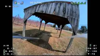 Crux35 HDZero FPV Powerloop practice at the orchard